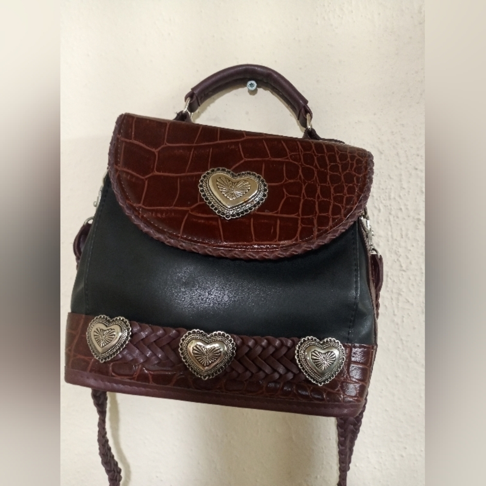Elegant Heart-Embellished Women's Backpack